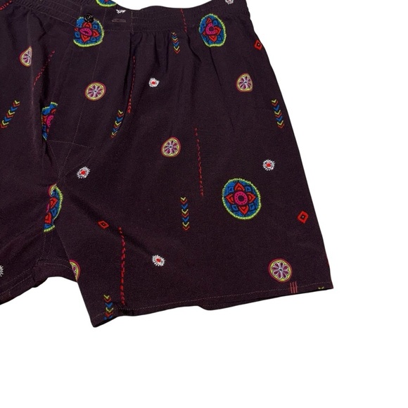 Urban Outfitters BDG Men's M Medium Boxer Shorts NWOT Aztec Print Brown - Picture 3 of 7